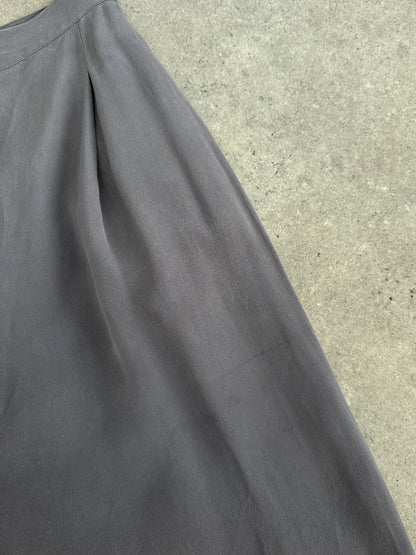 Vintage 1990s Pure Silk Tapered Leg Tailored Trousers - W25