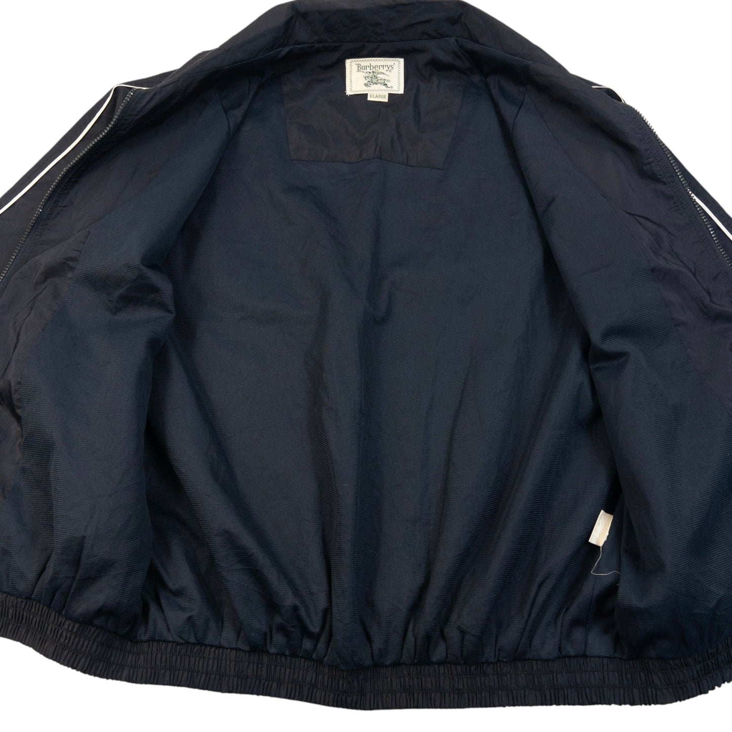 Vintage 90s Burberry Embroidered Zip Up Jacket Size XL | XL, Navy