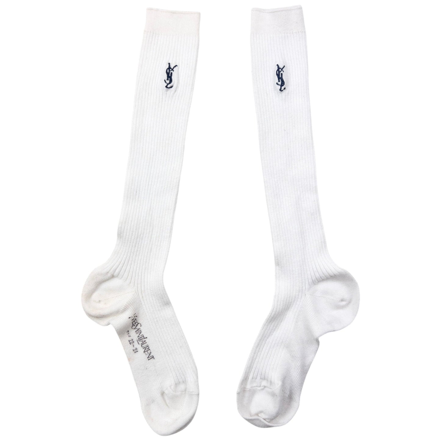 Vintage YSL Yves Saint Laurent Embroidered Socks
