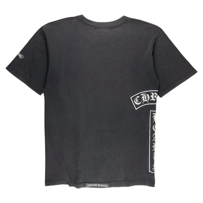Chrome Hearts Vintage Sunfaded Tbar Cross Pocket Tshirt | Medium, Black