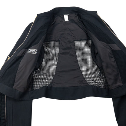 Vintage 2002 Gianni Versace by Donatella Versace Mesh Jacket Womens Size M | Medium, Black