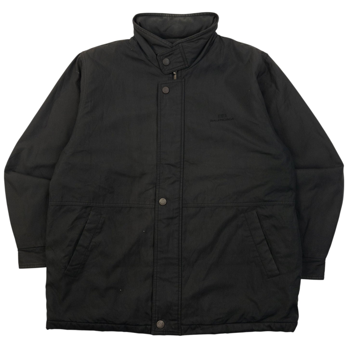 Vintage 90s Balenciaga Fleece Lined Jacket Size S | Small, Black