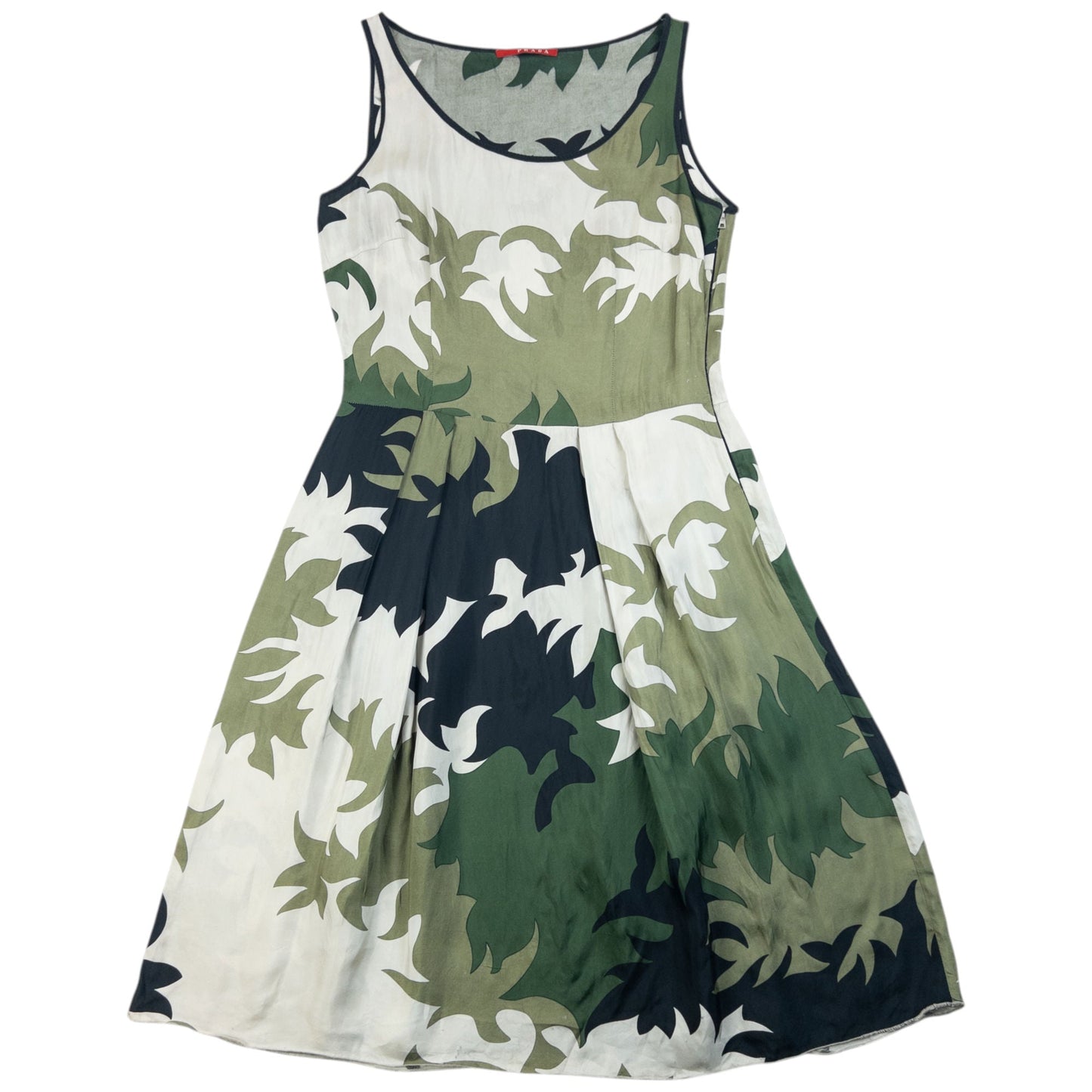 Vintage 2007 Prada Lightweight Camo Pattern Dress Size M | Medium, Camo