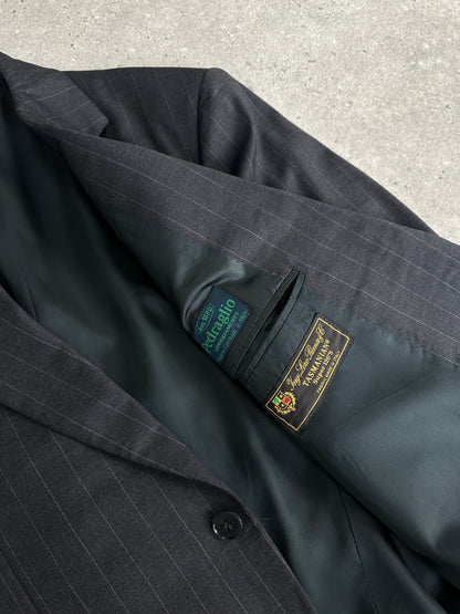 Loro Piana x Confitri Couture 1990S Pure Wool Striped Blazer - 38R