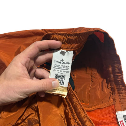 Stone Island Supreme Nylon Bottoms | Medium, Orange