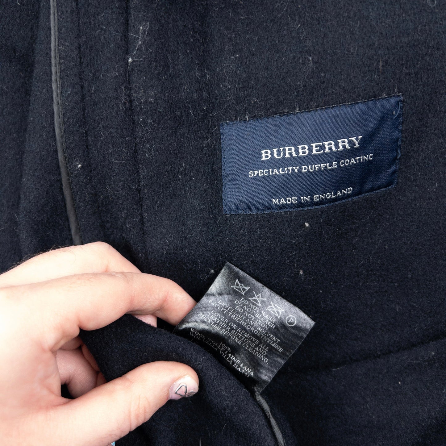 Vintage 2000s Burberry Nova Check Wool Duffle Jacket Womens Size M