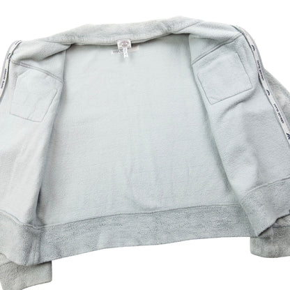 Vintage 90s Armani Jeans Cropped Fleece Jacket Womens Size M