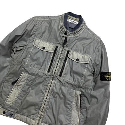Stone Island Mussola Gommata Jacket | Medium, Red