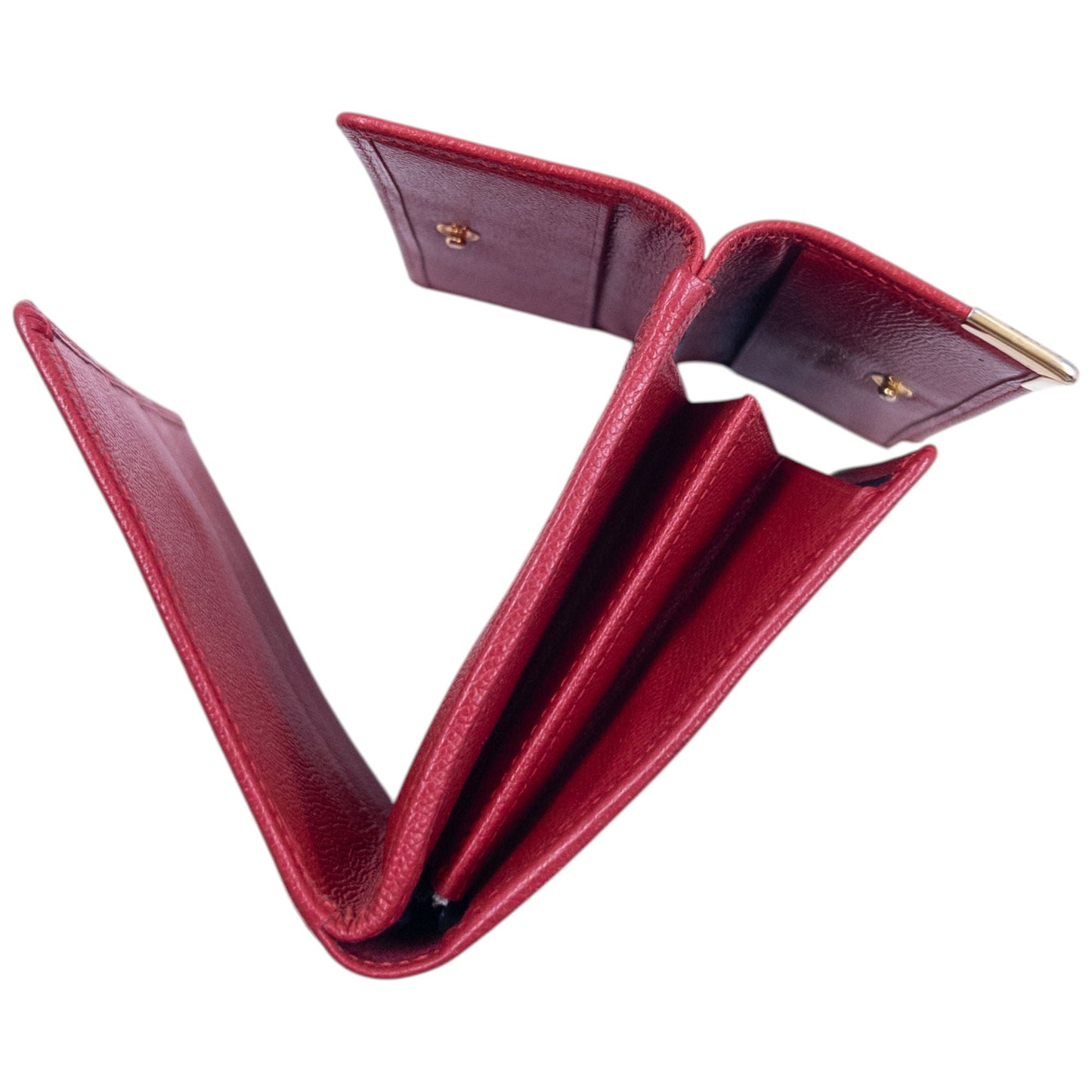 Vintage 90s YSL Yves Saint Laurent Leather Wallet | O/S, Red
