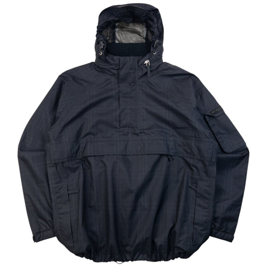 Vintage 2000s Burberry Golf Nova Check Gortex Q Zip Jacket Size M | Medium, Black