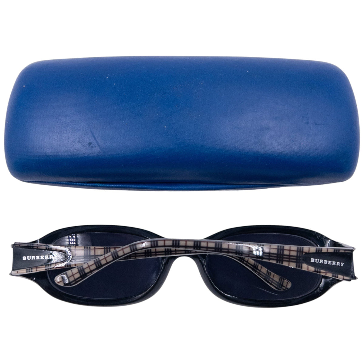 Vintage 2000s Burberry Nova Check Sunglasses | O/S, Black, Beige Plaid