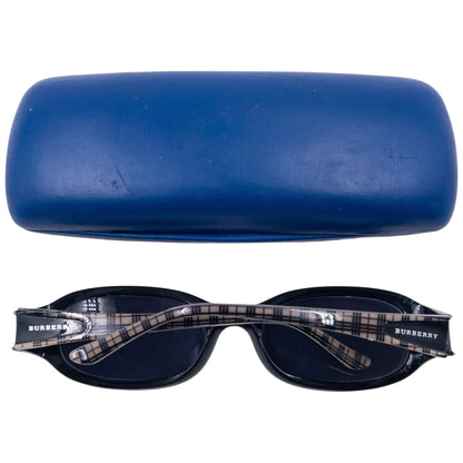 Vintage 2000s Burberry Nova Check Sunglasses | O/S, Black, Beige Plaid