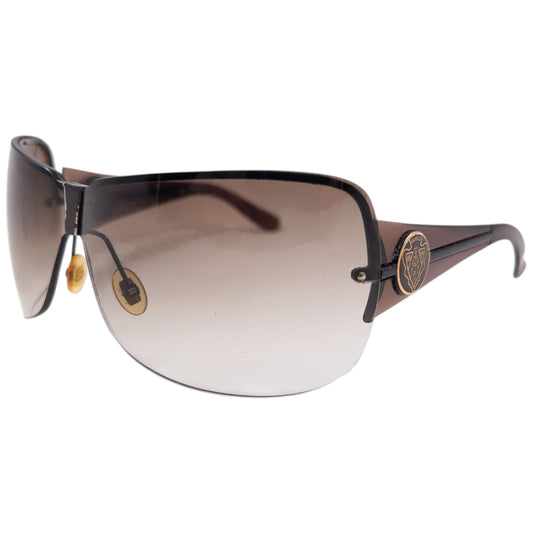 Vintage 2000s Gucci Rimless Sunglasses | O/S, Brown