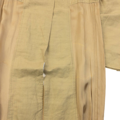 Vintage 2000s Dries Van Noten Longline Linen Jacket Womens Size M | Medium, Beige