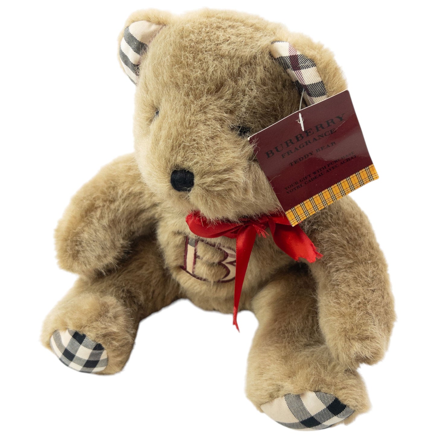 Vintage 2000s Burberry Nova Check Teddy Bear | O/S, Brown