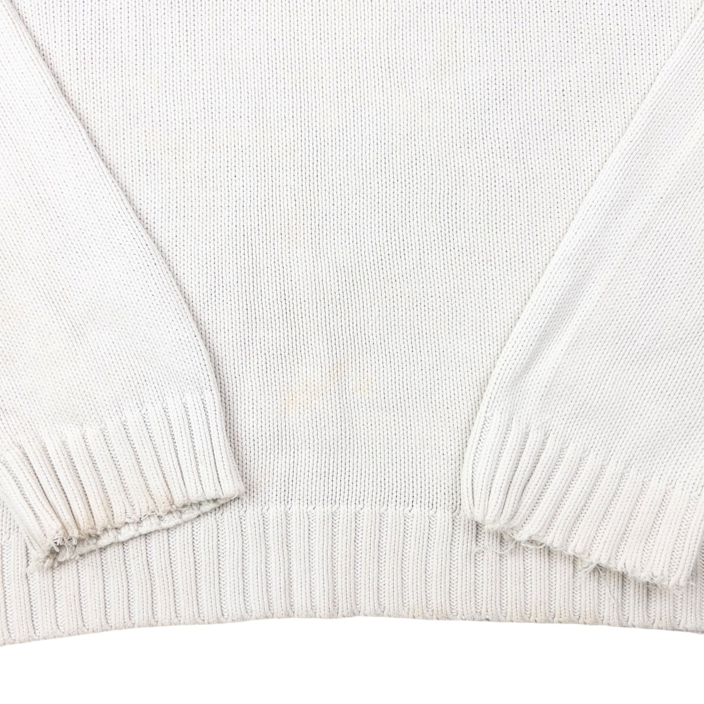 Vintage 2000s YSL Yves Saint Laurent Knit Jumper Size M | Medium, White