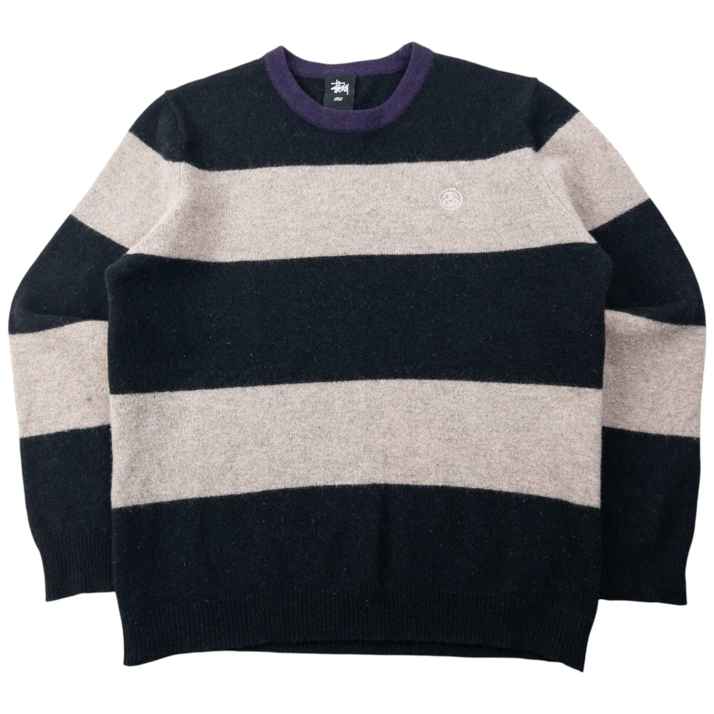 Vintage 2000s Stussy Striped Wool Jumper Size XS | XS, Multicoloured