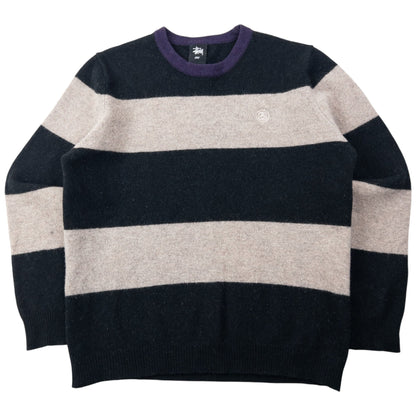 Vintage 2000s Stussy Striped Wool Jumper Size XS | XS, Multicoloured