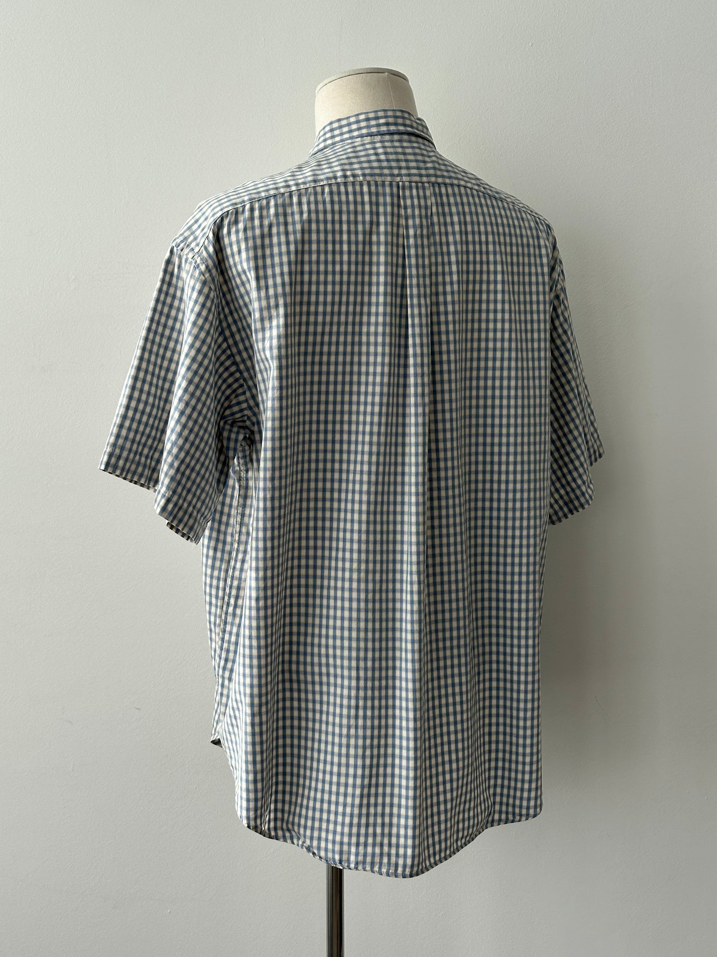 Yves Saint Laurent Pour Homme 1990s Check Short Sleeve Shirt - XXL