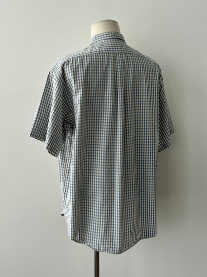 Yves Saint Laurent Pour Homme 1990s Check Short Sleeve Shirt - XXL