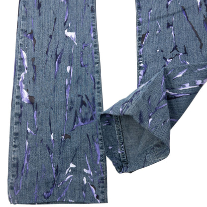 Vintage 2000s Versace Jeans Couture Painted Denim Jeans Womens Size W30 | W30, Blue
