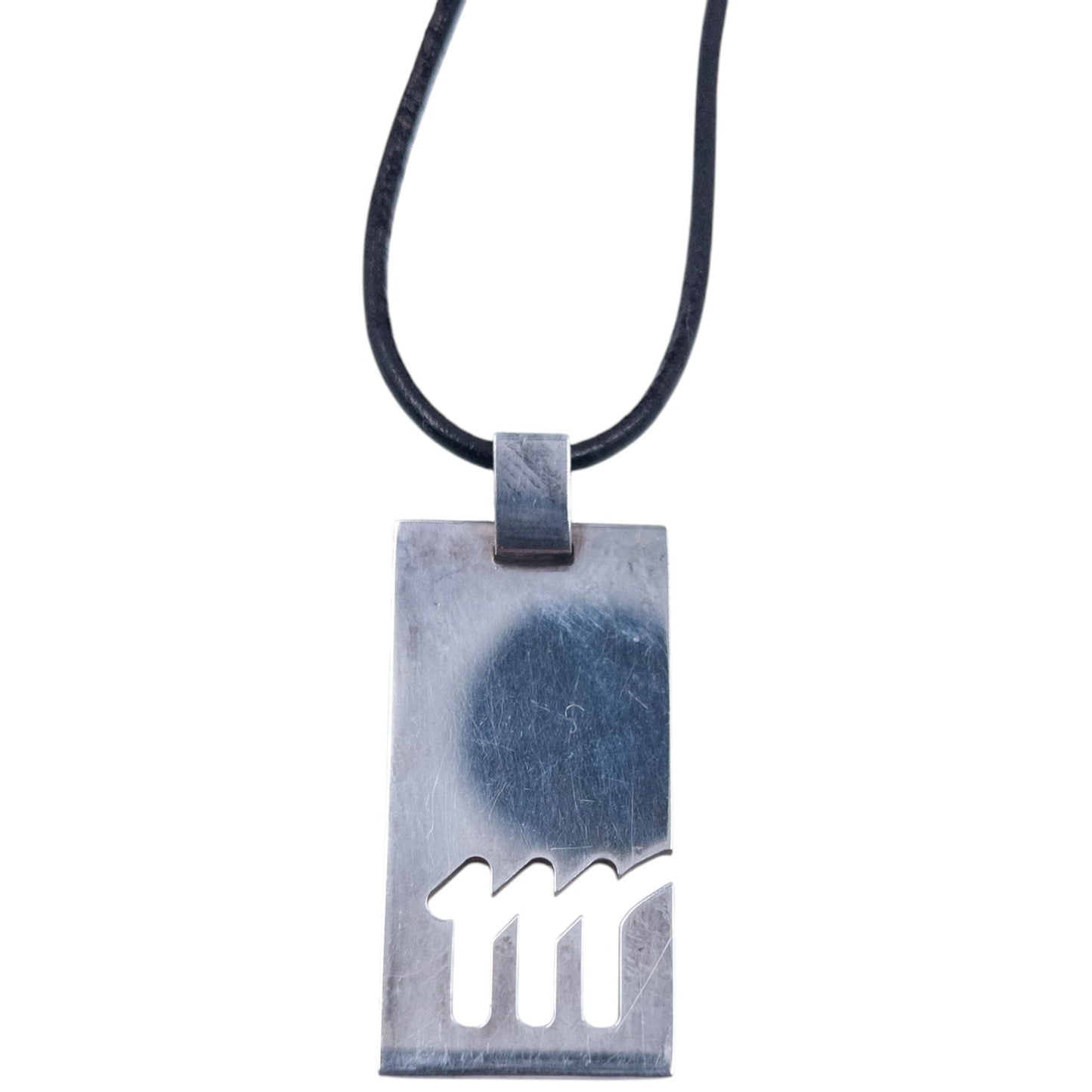 Vintage 2000s Gucci Silver Virgo Pendant Necklace