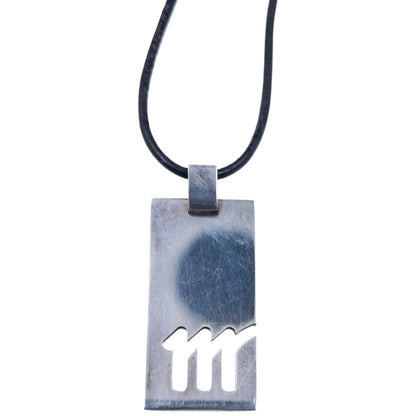 Vintage 2000s Gucci Silver Virgo Pendant Necklace