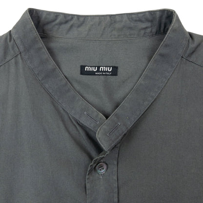 Vintage 2000s Miu Miu Long Sleeve Button Up Shirt Size M | Medium, Grey