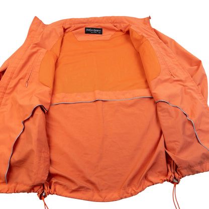 Vintage 90s YSL Yves Saint Laurent Zip Up Jacket Size M | Medium, Orange
