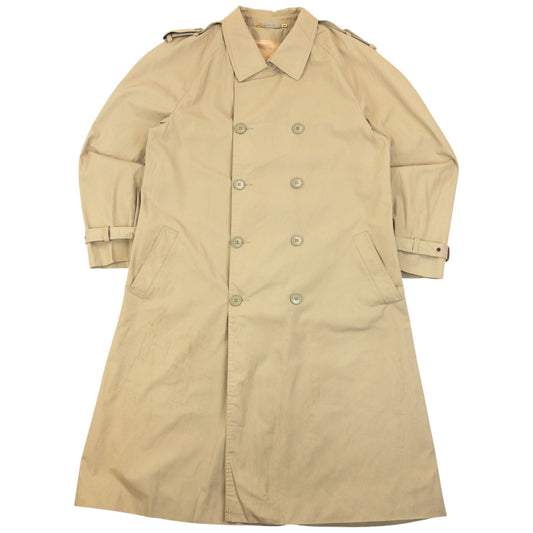 Vintage 80s YSL Yves Saint Laurent Trench Jacket Size L | Large, Beige