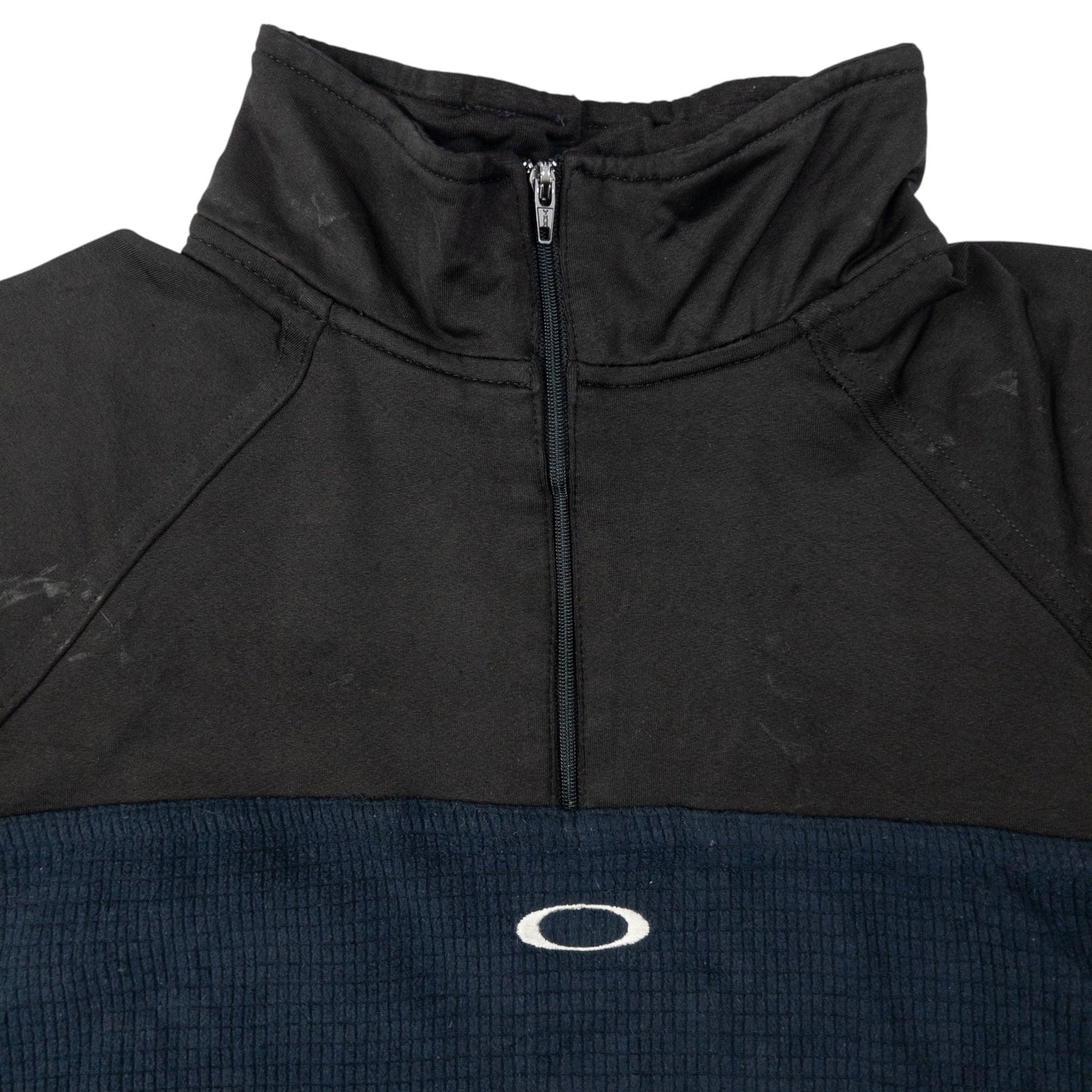 Vintage Oakley Waffle Fleece Q Zip Pullover Size M