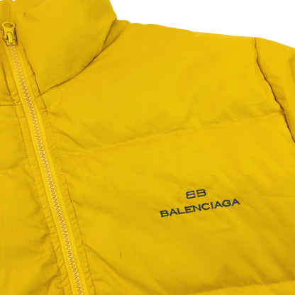Vintage 90s Balenciaga Zip Up Puffer Jacket Size M | Medium, Yellow