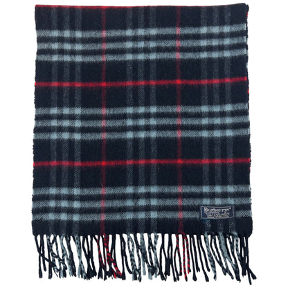 Vintage Burberry Cashmere Tassel Scarf