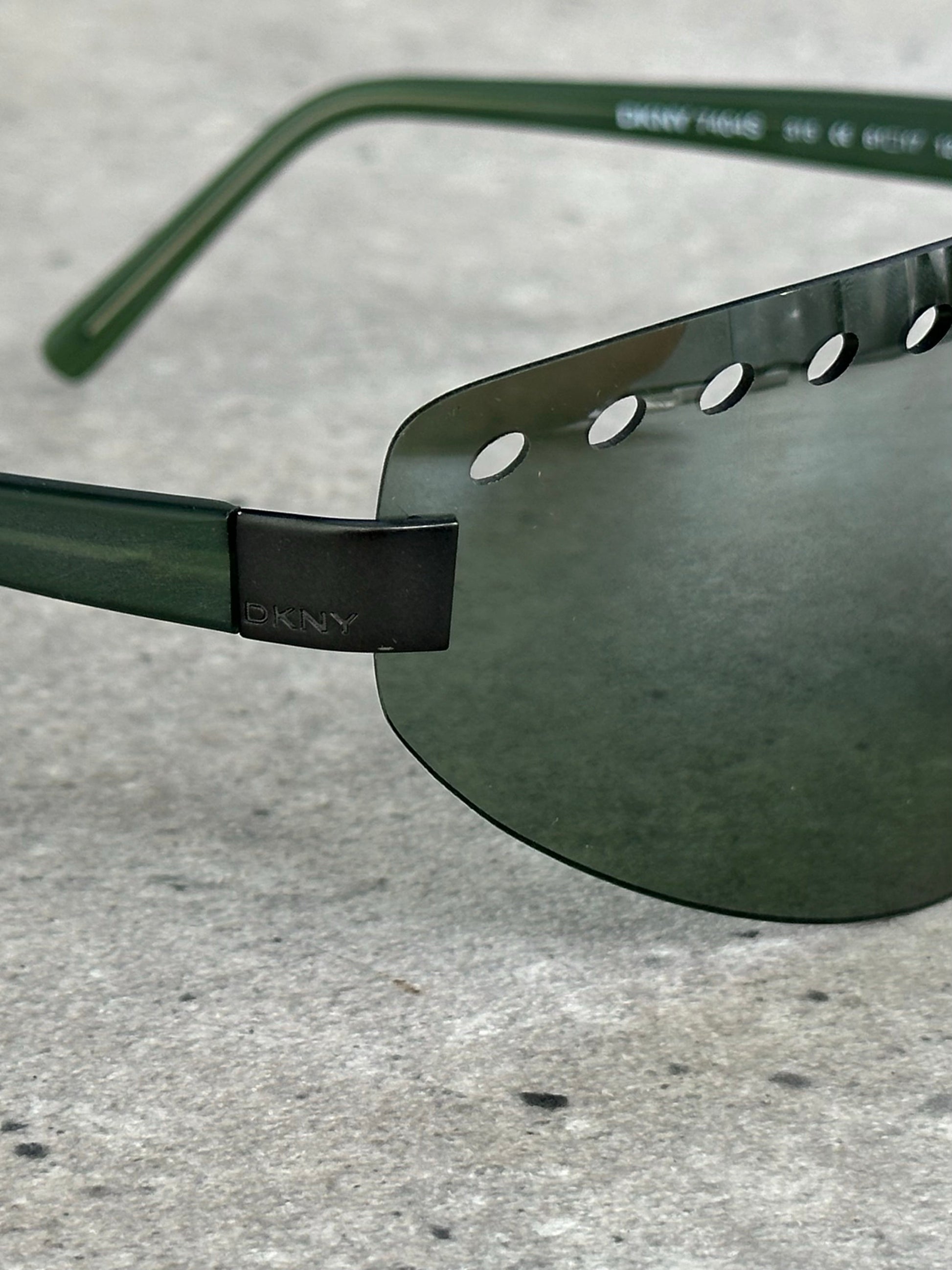 DKNY 2000s Rimless Shield Sunglasses