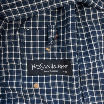 Vintage YSL Yves Saint Laurent Checkered Jacket Size L - Known Source