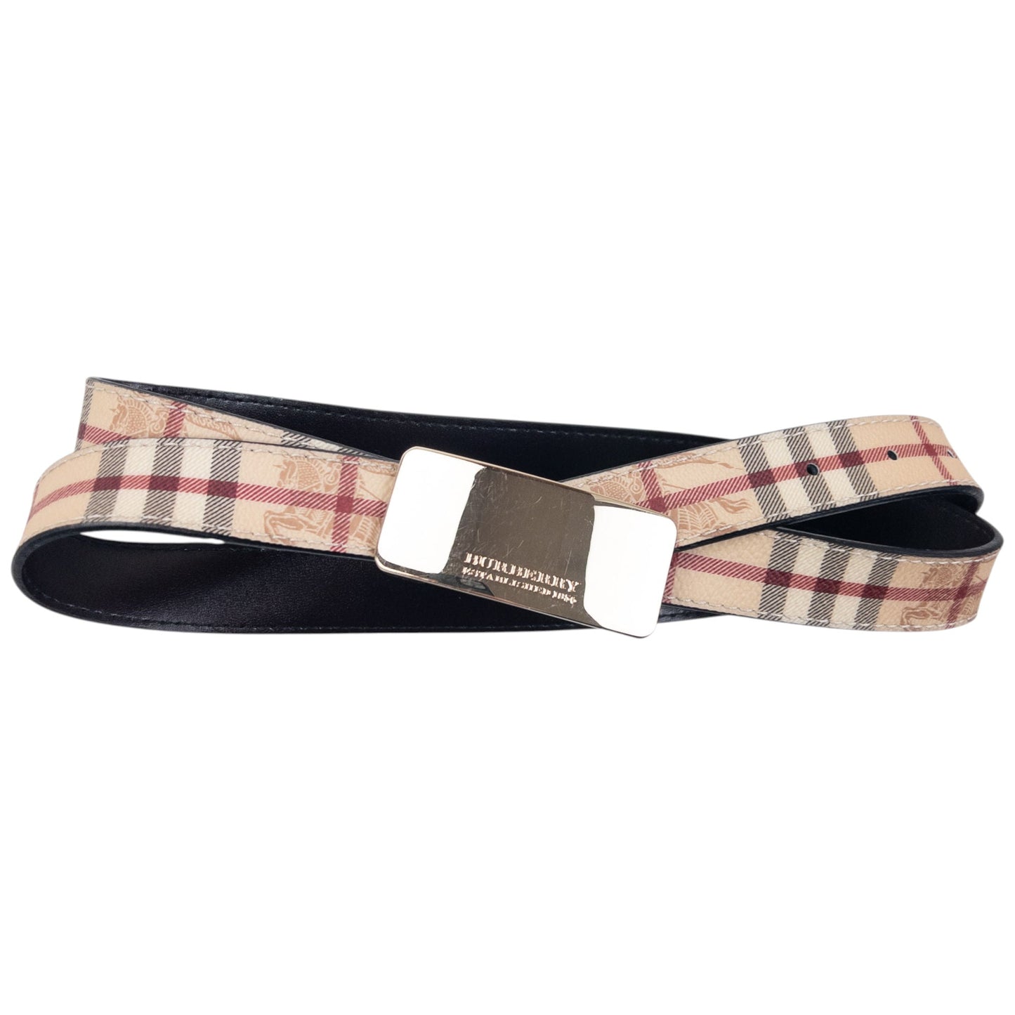 Vintage Burberry Nova Check Belt Size W38
