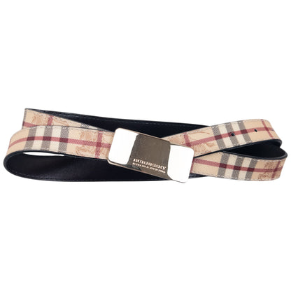 Vintage Burberry Nova Check Belt Size W38