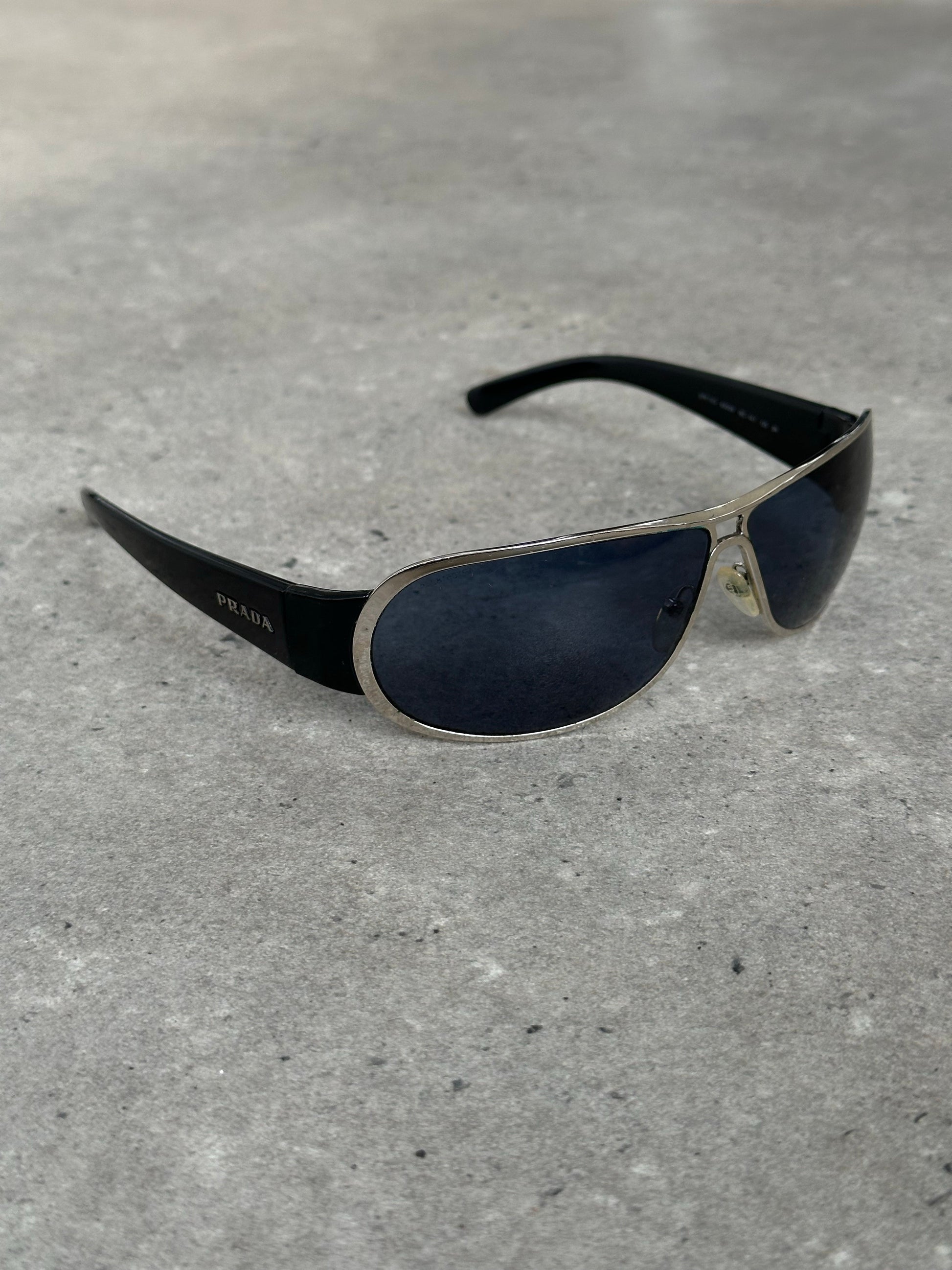 Prada 2000s Aviator Shield Sunglasses