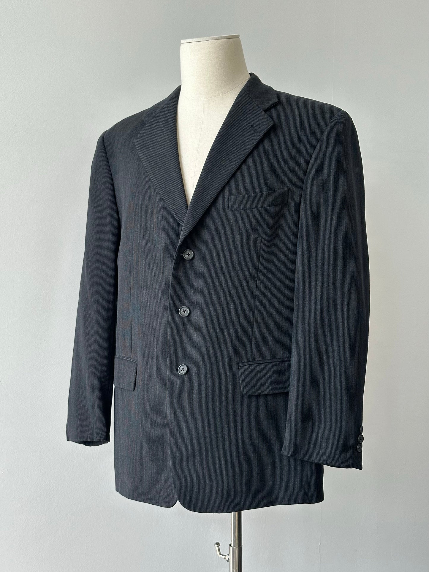 Givenchy Monsieur 1990s Wool Single Breasted Blazer - 44R