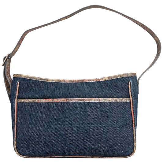 Vintage Fendissime Denim Shoulder Bag