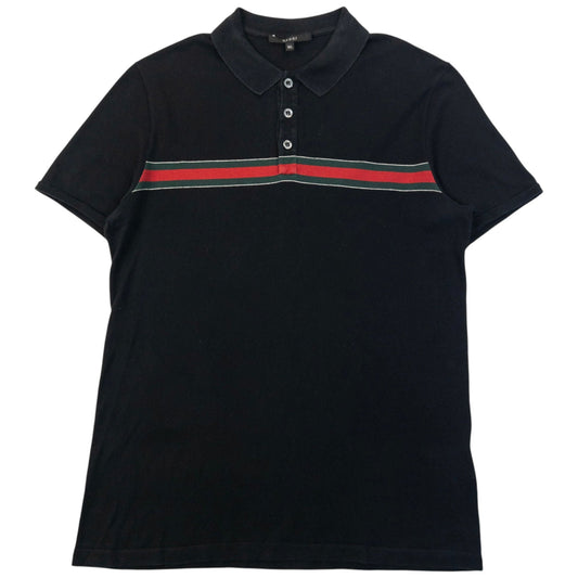 Vintage 2000s Gucci Stripe Polo Shirt Size M | Medium, Multicoloured
