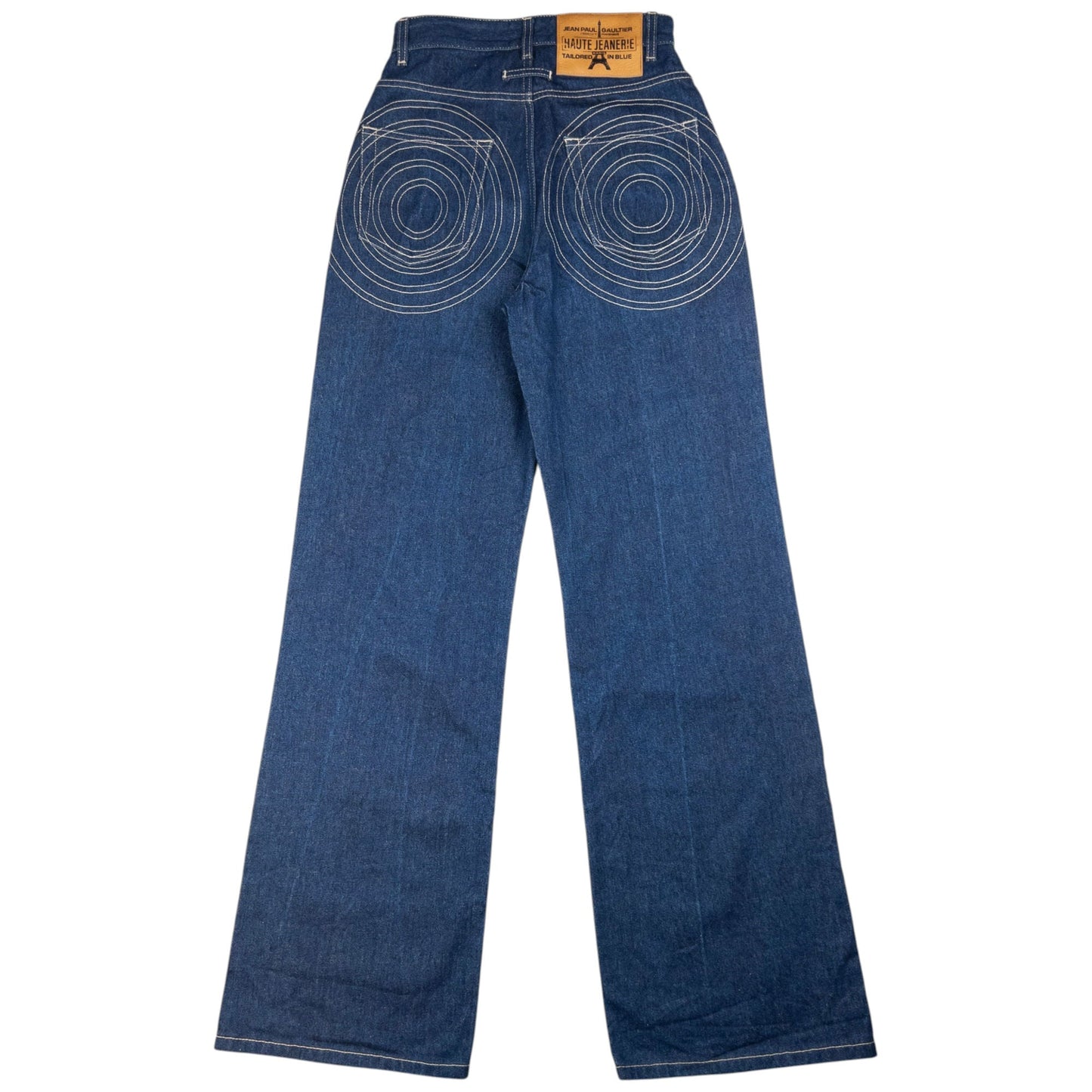 Vintage Jean Paul Gaultier Haute Jeanerie Embroidered Denim Jeans Size W25