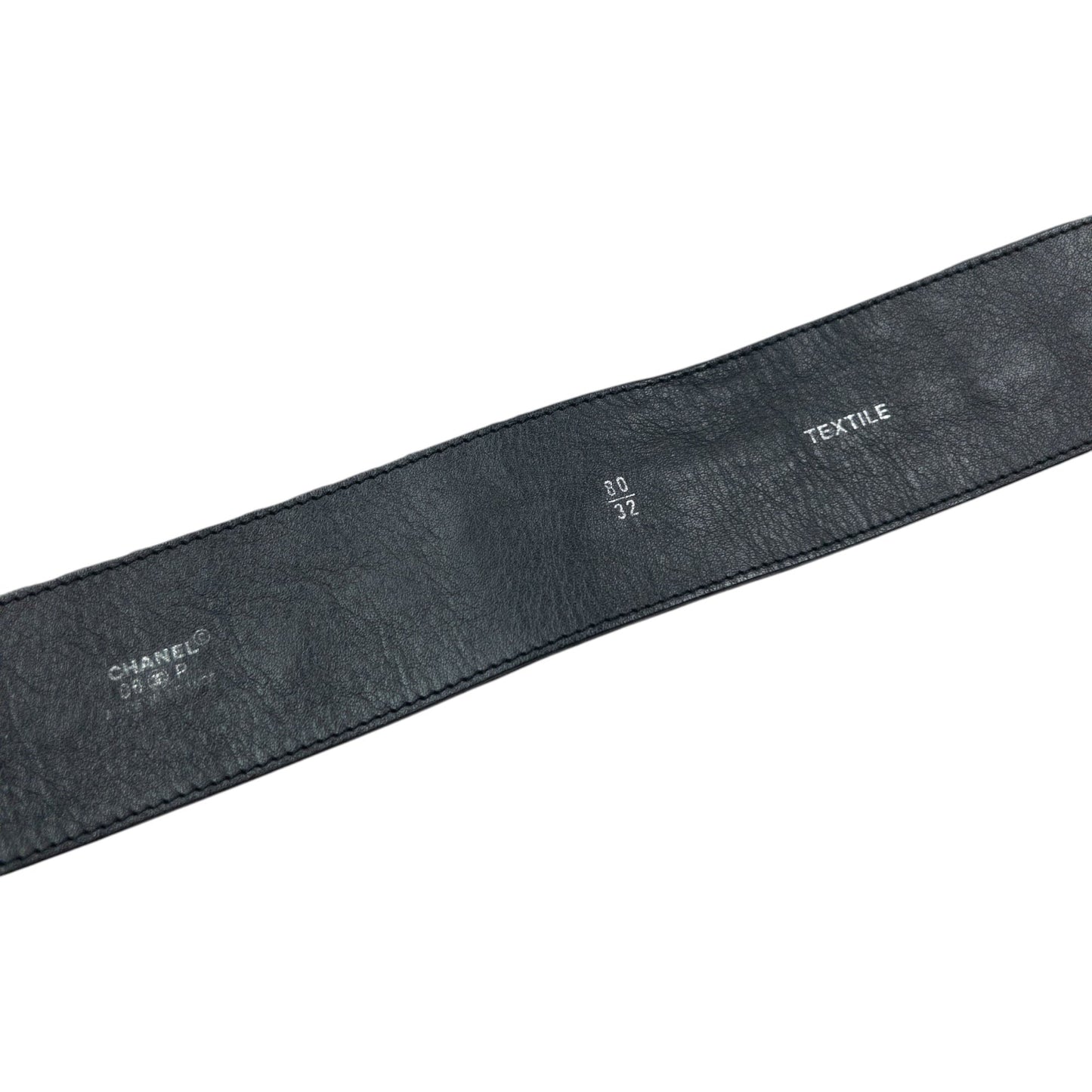 Vintage 2006 Chanel Embroidered Sequin Belt Womens Size L | O/S, Black