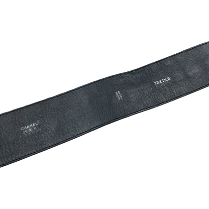 Vintage 2006 Chanel Embroidered Sequin Belt Womens Size L | O/S, Black