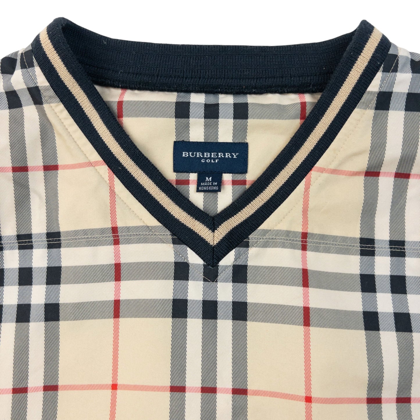 Vintage 2000s Burberry Nova Check Pullover Jacket Size M | Medium, Beige
