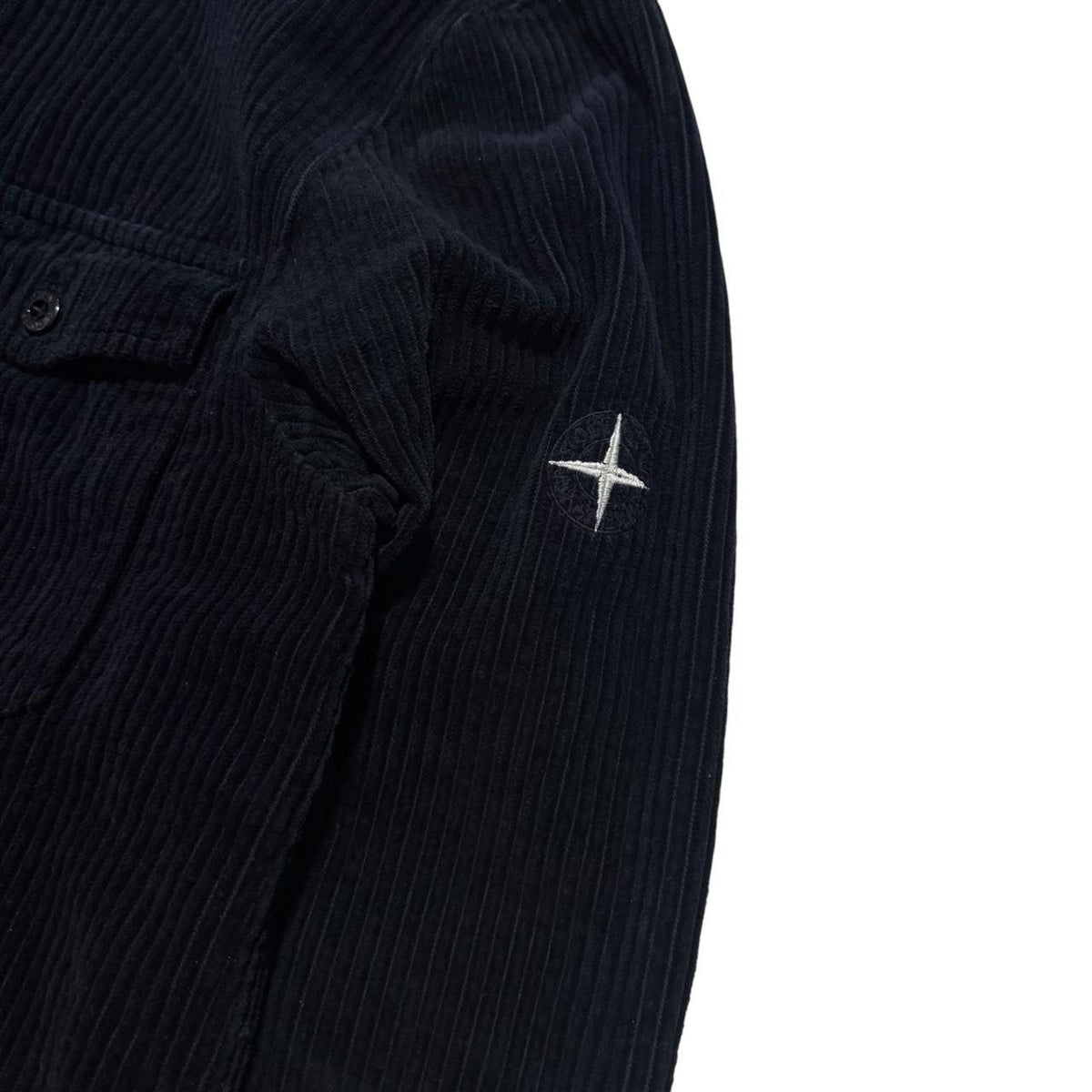 Stone Island Navy Heavy Corduroy Shirt | Medium, Navy