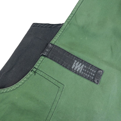 Vintage 90s Issey Miyake Tie Back Apron | O/S, Green