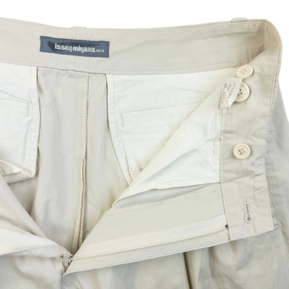 Vintage 80s Issey Miyake MEN Pleated Trousers Size W28 | W28, Cream
