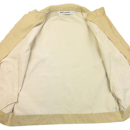 Vintage 2000s YSL Yves Saint Laurent Zip Up Jacket Size S | Small, Cream