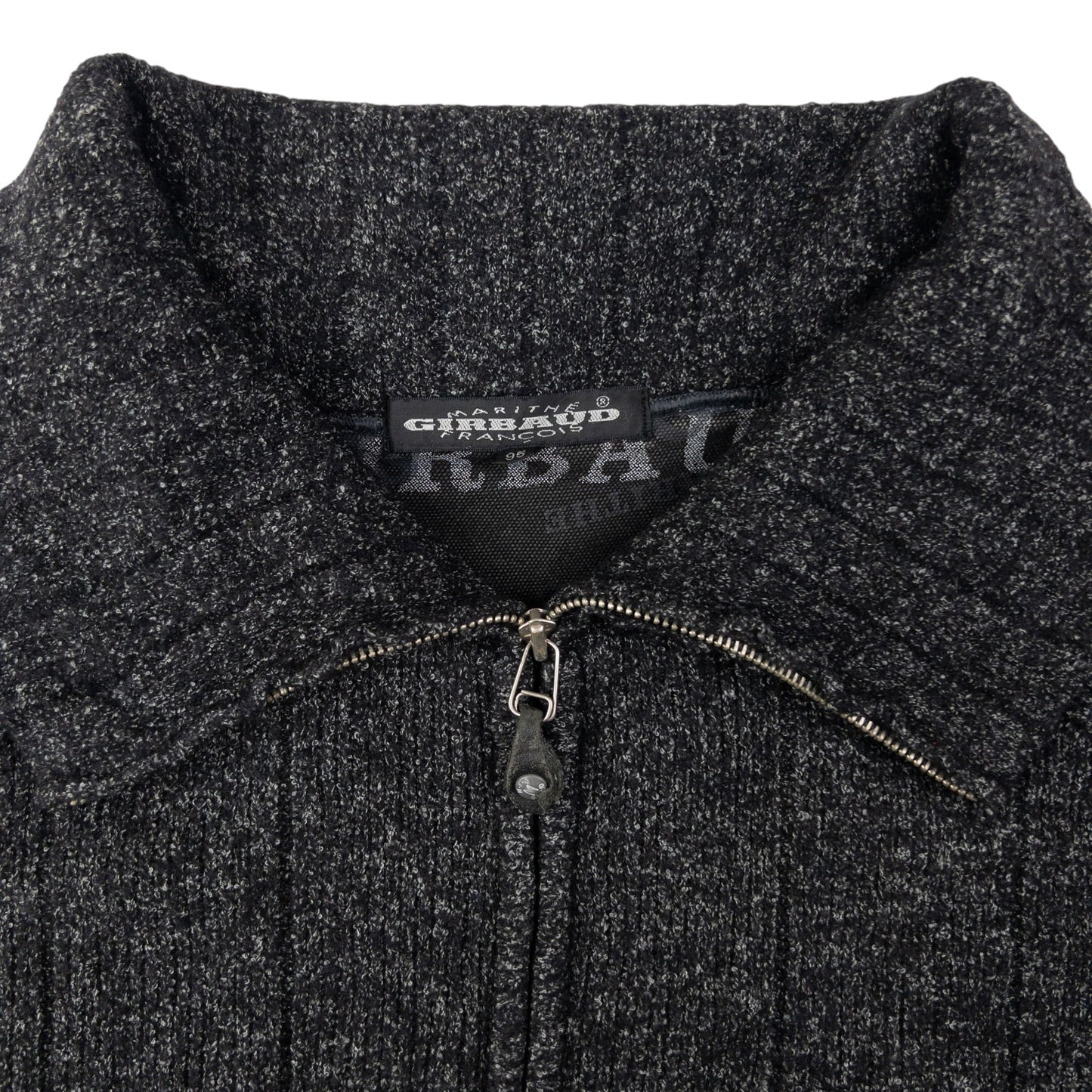 Vintage Marithe + Francois Girbaud Zip Up Knit Jumper Size M